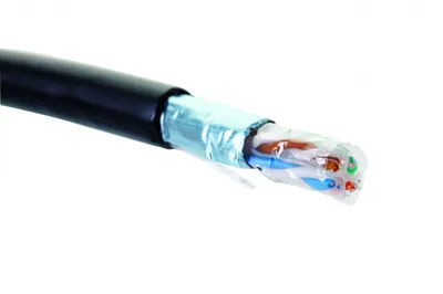 Кабель Eurolan 19C-F6-09BL-B305, F/UTP Cat.6, 4 пары, 305м, черный