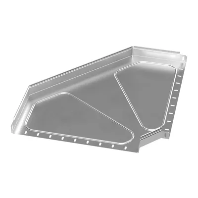 Угол Промрукав PR16.3509, гориз. 90°, INOX AISI 304, 500×50