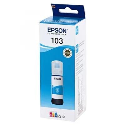 Чернила Epson 103 C13T00S24A, голубой, 65 мл, для EcoTank L3100/L3101/L3110/L3150/L3151