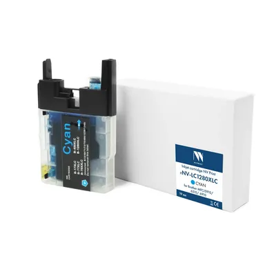 Картридж NV Print NV-LC1280XLC, голубой, 19 мл, для Brother