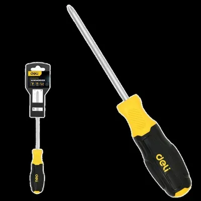 Отвертка крестовая DELI DL635125N, PH1×125 мм, Cr-V, магнитный наконечник