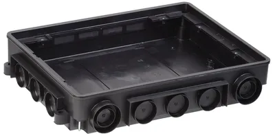 Коробка напольная IEK ONFLOOR KNU-80-16-PA-9011, 16 модулей, IP30