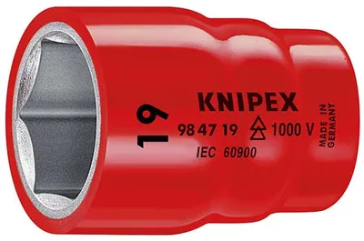 Головка торцевая Knipex KN-984719, VDE 1000V, 1/2", шестигранник 19 мм