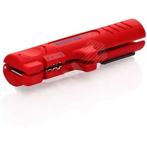 Стриппер Knipex KN-1664125SB для плоского и круглого кабеля, 0,8–2,5 мм², L-125 мм