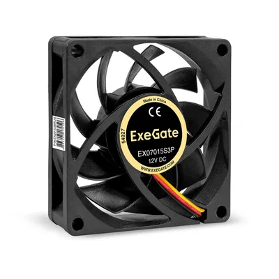 Вентилятор ExeGate EX297038RUS, 70×70×15мм, 3pin, 3000RPM