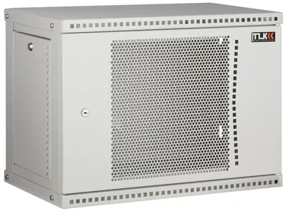 Шкаф TLK TWI-126060-R-P-GY, 12U, настенный, перфорированная дверь, 600×600 мм