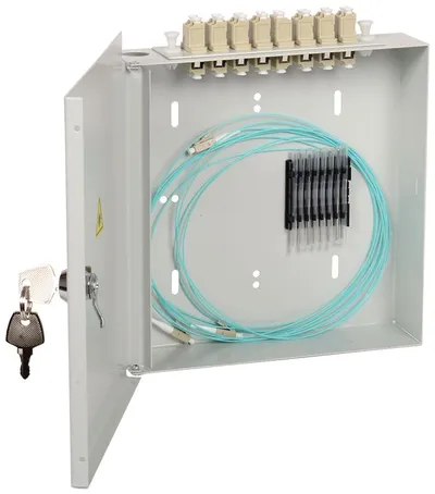 Кросс оптический ITK FOBX8-N-8SCUS50, 8 портов SC, OM2, настенный, IP22