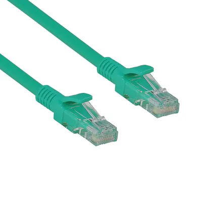 Патч-корд ExeGate EX258669RUS, UTP Cat.5e, 1.5 м, RJ45–RJ45, зелёный