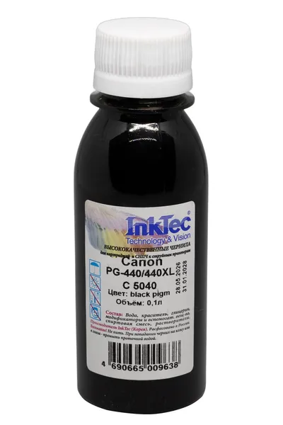 Чернила Inktec PG-440/440XL, чёрные, 0.1 л