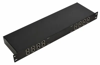 Грозозащита RVi RVi-1NSP20-16GP, 16 устройств, 1000 Мбит/с, PoE, 19"