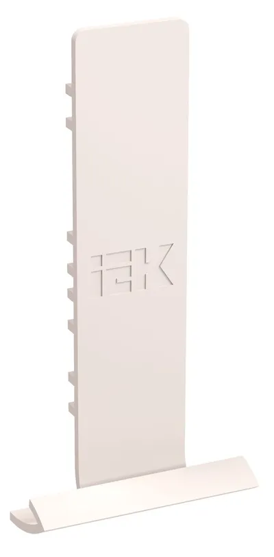 Фиксатор кабеля ИЭК CKK-40D-FU-K03, пластик, белый, 120×15×10 мм
