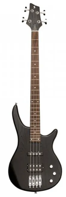 Бас-гитара STAGG [SBF-40 BLK] 4-х струнная форма Fusion, корпус массив ясеня, гриф твердый клен, накладка грифа палисандр, 24 лада, мензура 867 мм, колки литые, хромированные, звукосниматели 1xJB, 1xMM, регуляторы 2x громкости, 1x тона, цвет черный