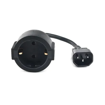 Кабель питания Cablexpert PC-SH-C14-10A-0.15, Schuko/IEC 320 C14, 10 А, 0,15 м