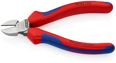 Бокорезы Knipex KN-7002140, 140 мм, 62 HRC, двухкомпонентные рукоятки