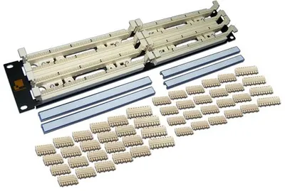 LAN-RS110-200FT 200-парный 110 кросс LANMASTER 19" 2U,  блоки в комплекте