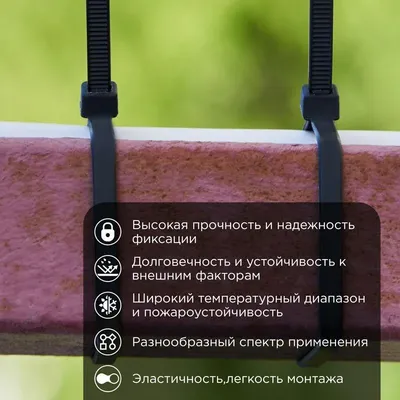 Хомут-стяжка PROconnect 57-0251, 250×3.6 мм, черная, 100 шт