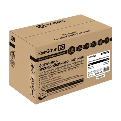 ИБП ExeGate Power Smart ULB-1000.LCD.AVR.2SH, 1000 ВА/550 Вт, LCD, AVR, 2×Schuko
