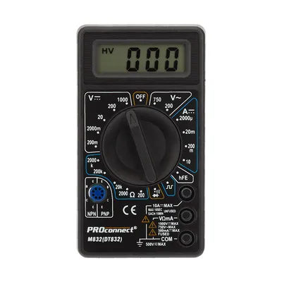 Мультиметр REXANT 13-3013 (M838), 1000 В DC, 750 В AC, 10 А, 2 МОм