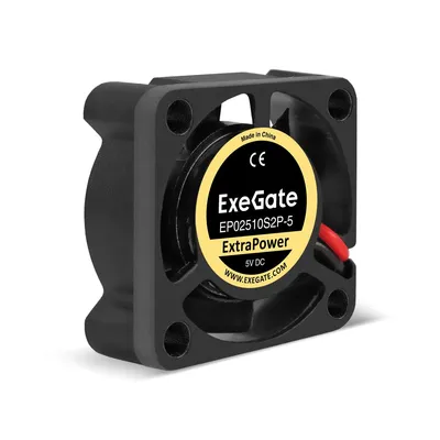 Вентилятор ExeGate ExtraPower EP02510S2P-5, 25×25×10 мм, 5 В, 12000 об/мин, 2-pin