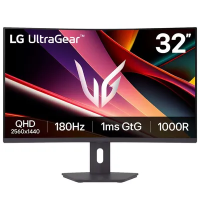 Монитор LG 32G600A-B, 31.5" VA 2560x1440, 180 Гц, 1 мс, изогнутый 1000R