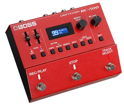 Лупер Boss RC-500, двухдорожечный, 32-бит, до 13 ч записи, 99 ячеек