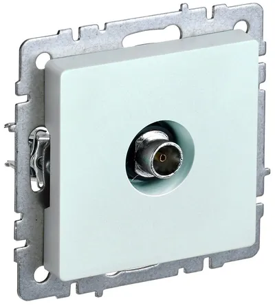 Розетка телевизионная IEK BRITE РТВ11-0-БрЖ, оконечная, TV-TV, 5–862 МГц, IP20