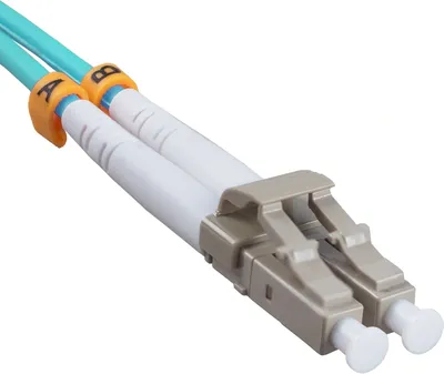 Патч-корд оптический Cabeus FOP-50-LC-SC-5m, duplex LC-SC, OM3 50/125, LSZH, 5 м