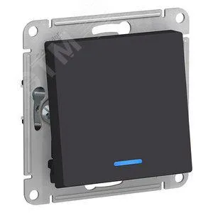 Переключатель Schneider Electric ATN001063 AtlasDesign, 1-клавишный, с подсветкой, 10 А