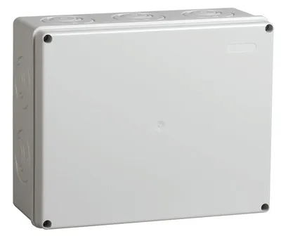 Коробка распределительная IEK КМ41271, 240×195×90 мм, IP44, 5 вводов, серая