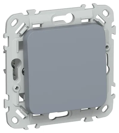 Выключатель IEK FLITE FI-V14-0-10-1-K35, 1-клавишный кнопочный, 10А, маренго