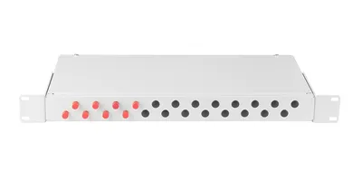 Оптический кросс NIKOMAX ESSENTIAL NMF-RP08FCUS2-WS-ES-1U-GY, 19", 1U, 8×FC/UPC, SM
