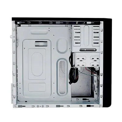 Корпус Powerman ES701 Black PM-600ATX-F, Mini-Tower, mATX, БП 600 Вт