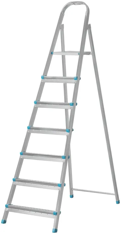 Стремянка FIT 65329, стальная, 7 ступеней, односторонняя, до 120 кг