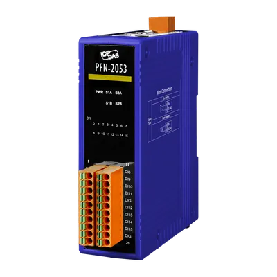 Модуль ICP DAS PFN-2053 CR, 16 дискретных входов, PROFINET, 2xEthernet