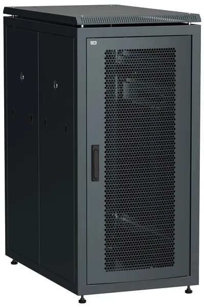 Шкаф ITK LINEA N LN05-28U61-P, 28U, 600×1000 мм, перфорированная дверь, черный