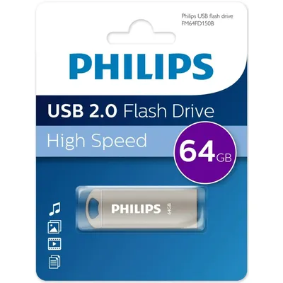 USB-флешка Philips FM64FD150B/97, 64ГБ, USB 2.0