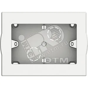 Коробка настенная IEK 503BI LivingLight, 3 модуля, пластик, IP00, 94,3×94,3×50 мм