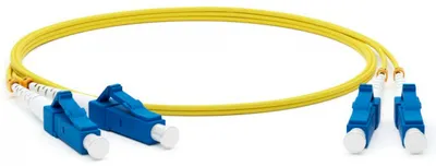 Патч-корд LANMASTER TWT-2LC-2LC/SU-10, 2×9/125 OS1/OS2, LC дуплекс — LC дуплекс, 10 м