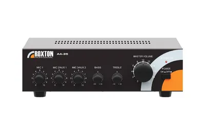 Микшер-усилитель Roxton AA-35, трансляционный, 35 Вт, 100–16000 Гц, 100/70 В