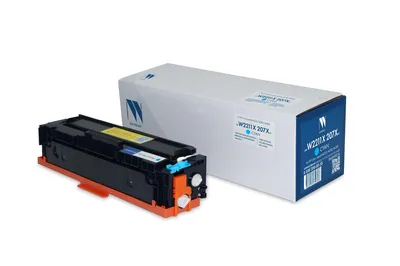 Картридж NV Print NV-W2211X-207XNCC, голубой, 2450 страниц, без чипа, для HP Color LaserJet Pro M255/M282/M283