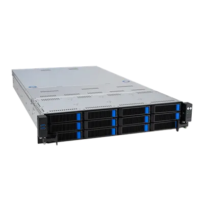Сервер ASUS RS720-E11-RS12U, 2U Rack, 2×LGA4677, 32×DDR5, 12×3,5"