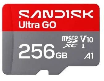 Карта памяти SanDisk Ultra GO SDSQUGN-256G-GN6MN, microSDXC 256 ГБ, Class 10, UHS-I, 190 МБ/с