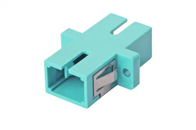 Адаптер оптический Eurolan 36A-30-SC-02AQ, SC/UPC Simplex, OM3, бирюзовый