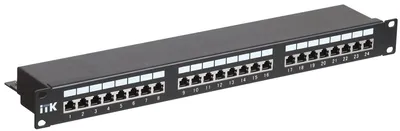 Патч-панель ITK PP24-1UC5ES-D05, кат.5e STP, 24 порта IDC Dual, 1U