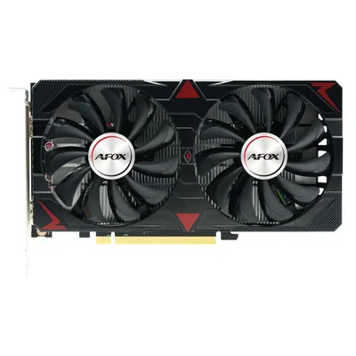 Видеокарта AFOX RX 6500XT AFRX6500XT-4GD6H4, 4 ГБ GDDR6, 64 бит, 2 вентилятора