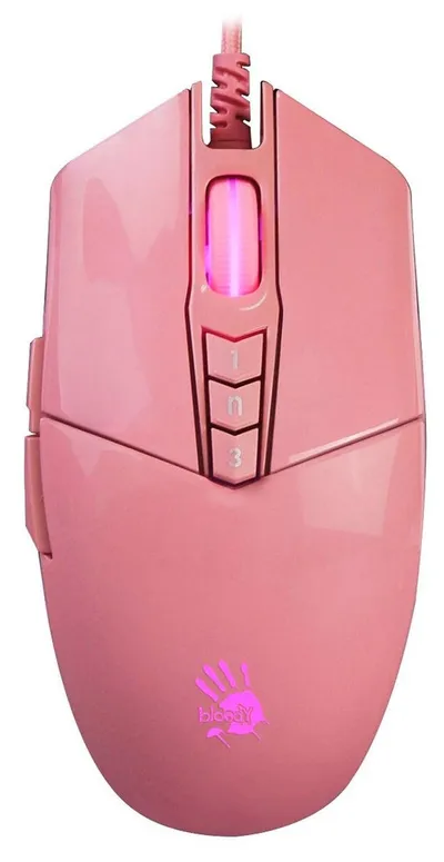 Мышь A4Tech Bloody P91S PINK ACTIVATED, проводная, 8000 dpi