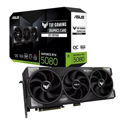 Видеокарта ASUS TUF Gaming GeForce RTX 5080 BTF OC, 16 ГБ GDDR7, 256 бит, PCIe 5.0