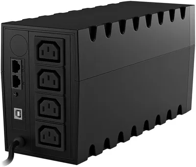 ИБП Powercom Raptor Plus RPT650IU, 650 ВА / 390 Вт, 4×C13, USB, RJ45