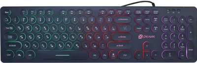 Клавиатура Oklick 420MRL, проводная, USB, подсветка