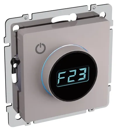 Термостат IEK BRITE ТС10-1-БрЖ, электронный, 5–45 °C, 16 А